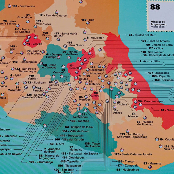 Mapa rascable de 177 Pueblos Mágicos +  Mapa de Alan x el Mundo COMBO