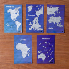 Kit Continentes y Ciudades - Expansión Bitácora de Viajes - Rasca MapasKit Continentes y Ciudades - Expansión Bitácora de Viajes
