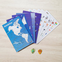Kit Continentes y Ciudades - Expansión Bitácora de Viajes - Rasca MapasKit Continentes y Ciudades - Expansión Bitácora de Viajes