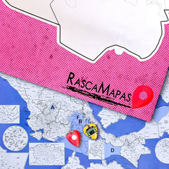 Mapa rascable de Municipios + Mapa rascable de CDMX COMBO - Rasca MapasMapa rascable de Municipios + Mapa rascable de CDMX COMBO