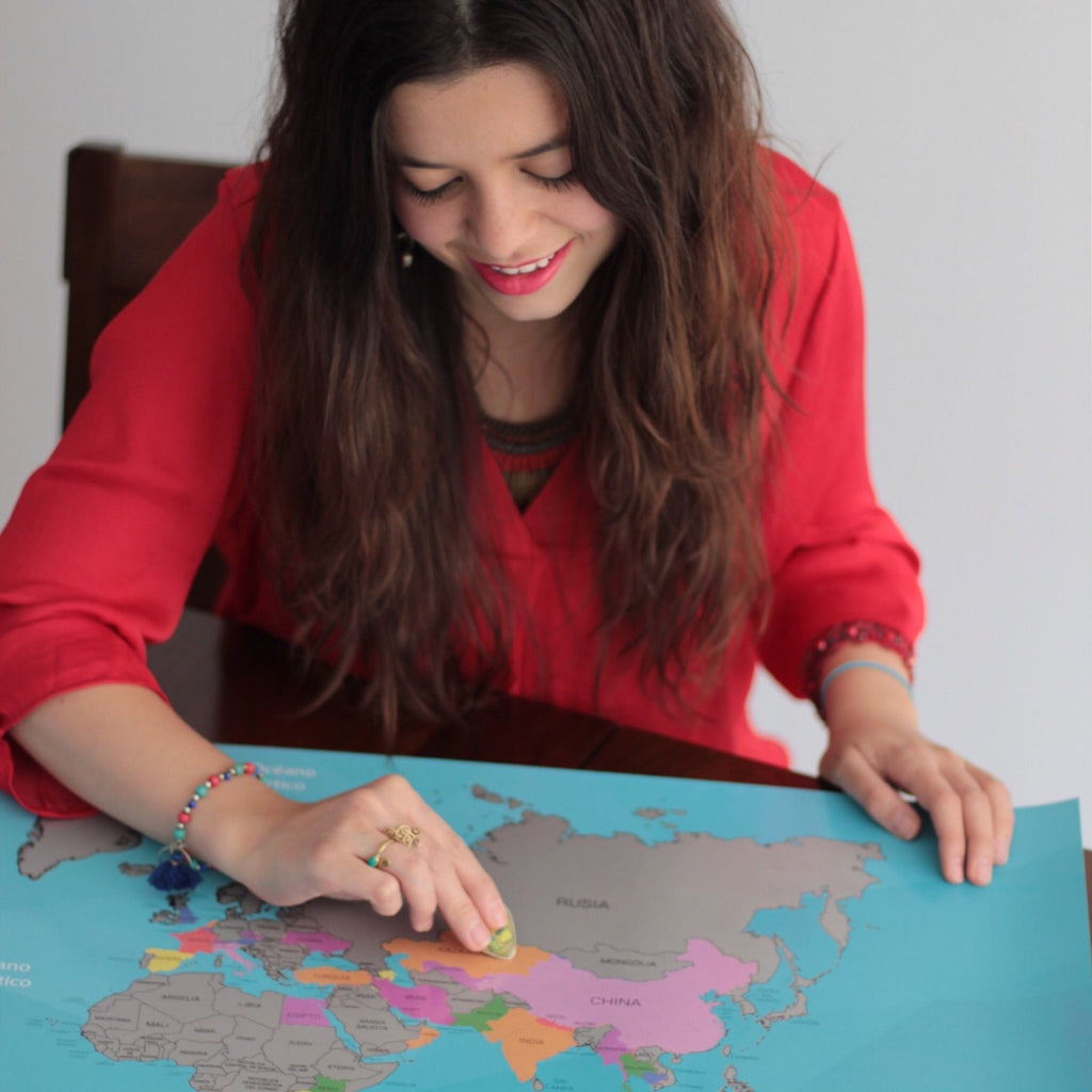Rasca Mapa del mundo con banderas - Rasca MapasRasca Mapa del mundo con banderas