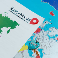 Rasca Mapa del mundo con banderas - Rasca MapasRasca Mapa del mundo con banderas