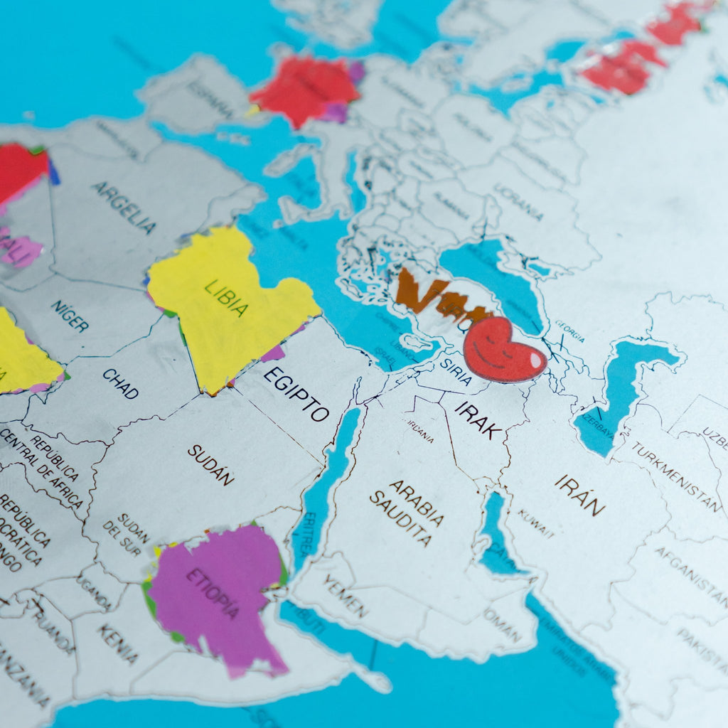 Rasca Mapa del mundo con banderas - Rasca MapasRasca Mapa del mundo con banderas