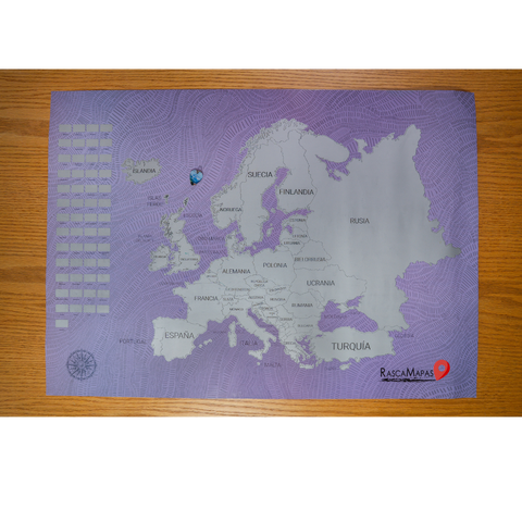 ✨NUEVO Rasca Mapa de Europa con Banderas✨