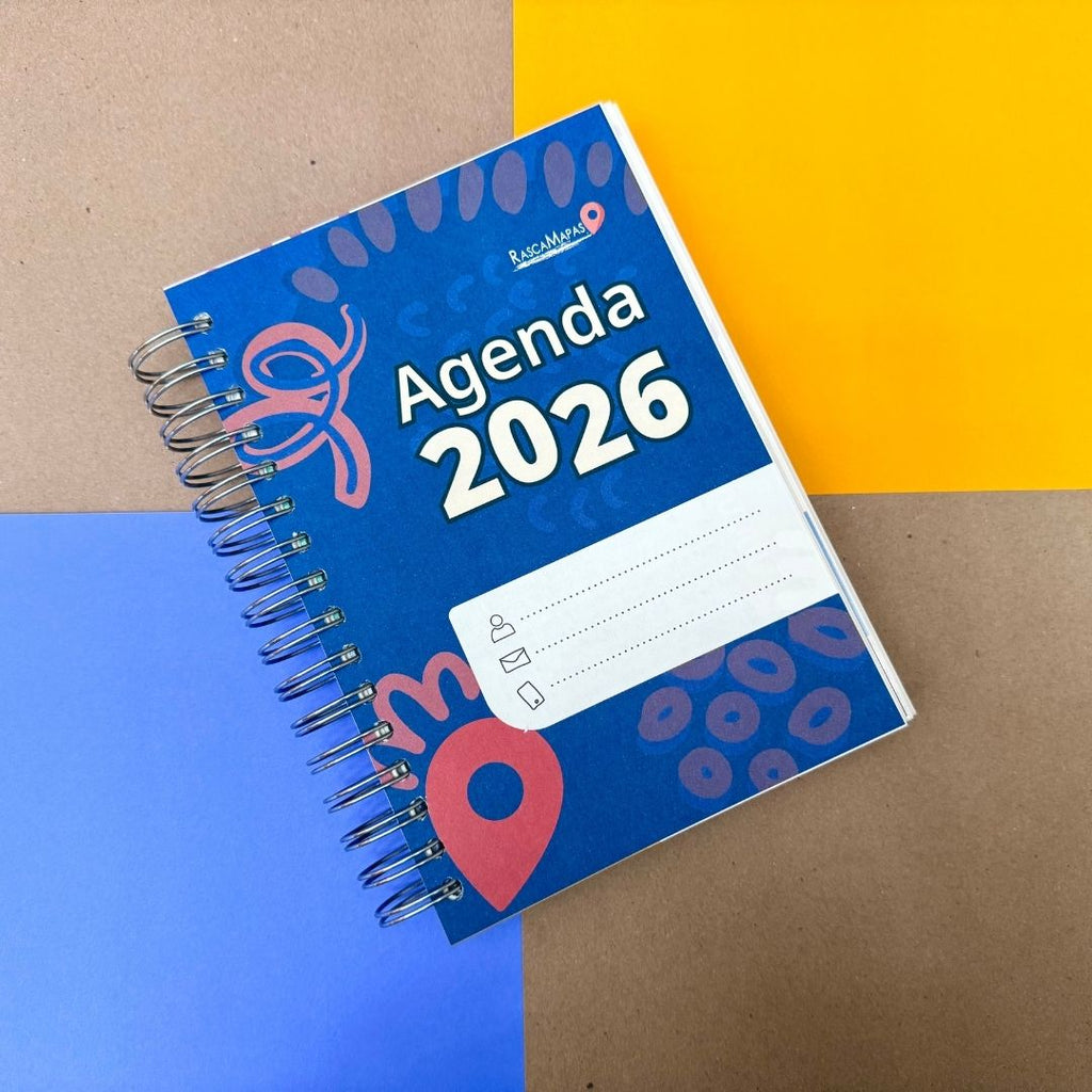 COMBO Agendas 2026 + Bitácora Rasca Mapas - Rasca MapasCOMBO Agendas 2026 + Bitácora Rasca Mapas