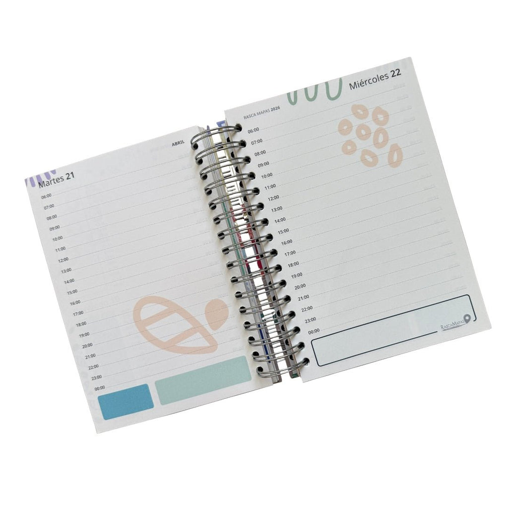 COMBO Agendas Rascables 2026 - DIARIA o SEMANAL - Rasca Mapas - Rasca MapasCOMBO Agendas Rascables 2026 - DIARIA o SEMANAL - Rasca Mapas