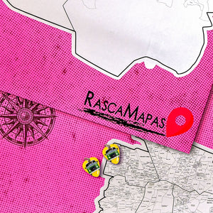 DOS mapas rascables de la CDMX dividido en colonias - Rasca MapasDOS mapas rascables de la CDMX dividido en colonias