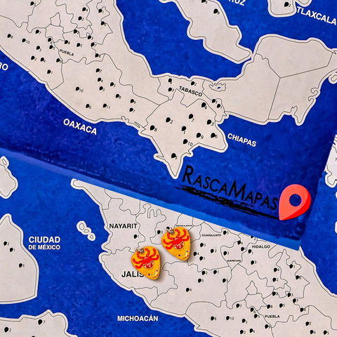 DOS Rasca Mapas de las Zonas Arqueológicas de México - Rasca MapasDOS Rasca Mapas de las Zonas Arqueológicas de México