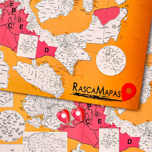 DOS Rasca Mapas de México con TODOS sus municipios - Rasca MapasDOS Rasca Mapas de México con TODOS sus municipios