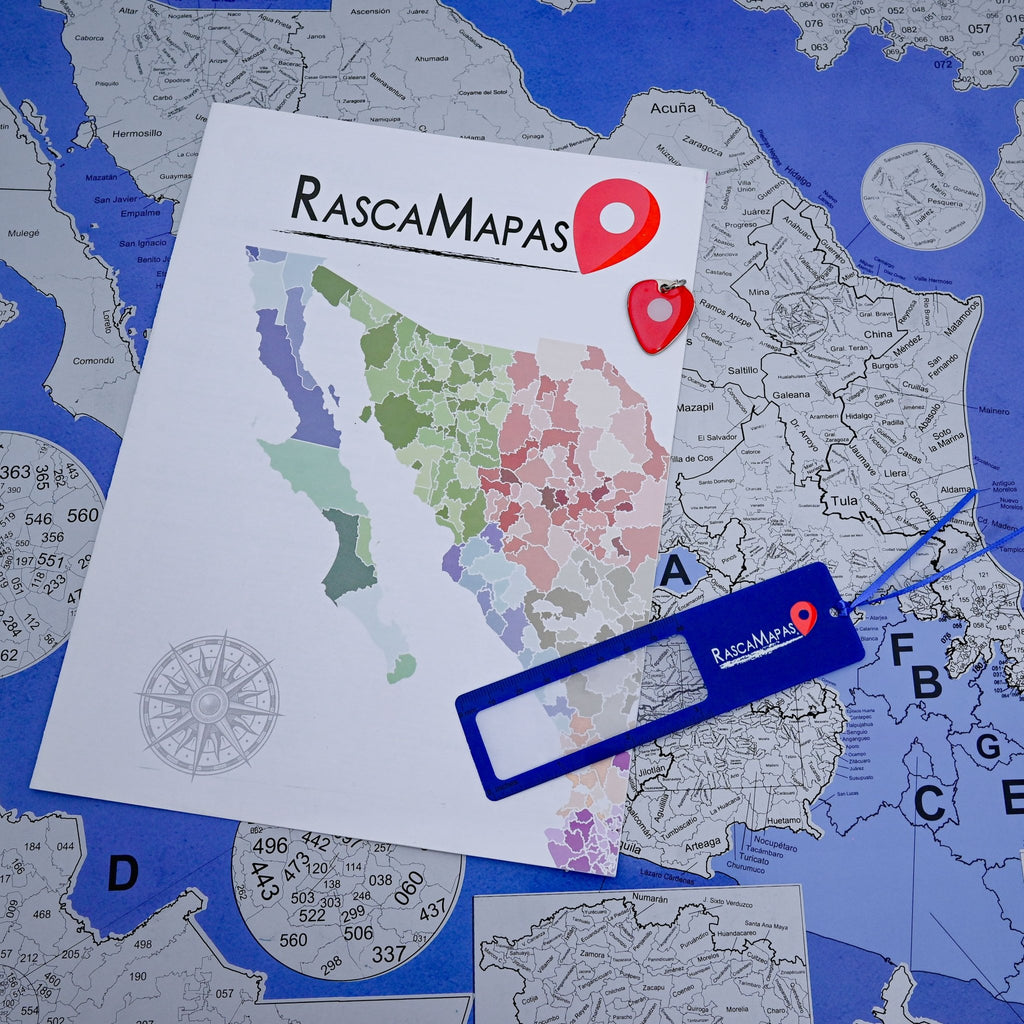 DOS Rasca Mapas de México con TODOS sus municipios - Rasca MapasDOS Rasca Mapas de México con TODOS sus municipios