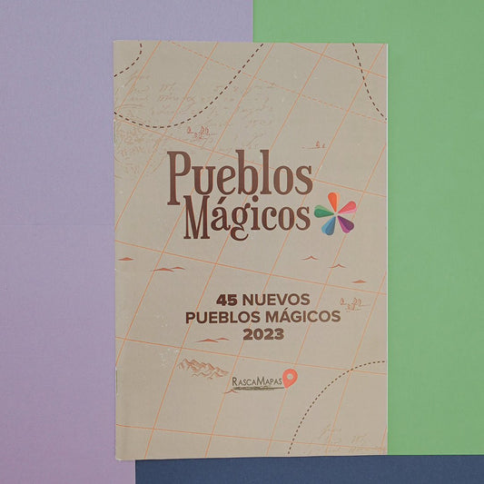 Kit 45 Nuevos Pueblos Mágicos 2023 - Expansión Bitácora de Viajes - Rasca MapasKit 45 Nuevos Pueblos Mágicos 2023 - Expansión Bitácora de Viajes