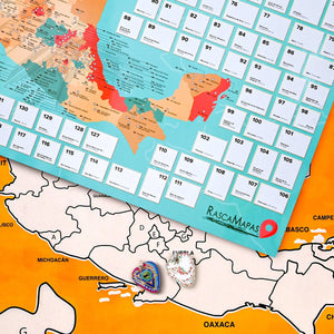 Mapa rascable de 177 Pueblos Mágicos + Mapa rascable de estados COMBO - Rasca MapasMapa rascable de 177 Pueblos Mágicos + Mapa rascable de estados COMBO
