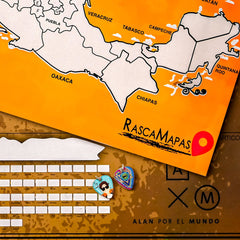 Mapa rascable de Estados + Mapa de Alan x el Mundo COMBO - Rasca MapasMapa rascable de Estados + Mapa de Alan x el Mundo COMBO