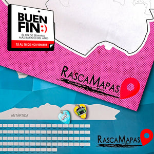 Mapa rascable de la CDMX dividida en colonias + Mapa rascable del mundo COMBO - Rasca MapasMapa rascable de la CDMX dividida en colonias + Mapa rascable del mundo COMBO