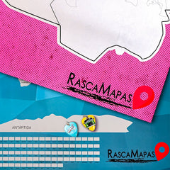 Mapa rascable de la CDMX dividida en colonias + Mapa rascable del mundo COMBO - Rasca MapasMapa rascable de la CDMX dividida en colonias + Mapa rascable del mundo COMBO