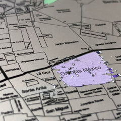 Mapa rascable de la CDMX dividida en colonias + Mapa rascable del mundo COMBO - Rasca MapasMapa rascable de la CDMX dividida en colonias + Mapa rascable del mundo COMBO