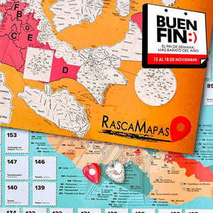 Mapa rascable de TODOS los Municipios de México + Mapa rascable de 177 Pueblos Mágicos COMBO - Rasca MapasMapa rascable de TODOS los Municipios de México + Mapa rascable de 177 Pueblos Mágicos COMBO