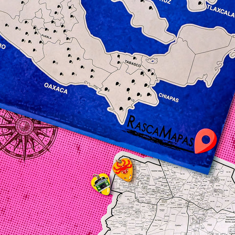 Mapa rascable de Zonas Arqueológicas de México + Mapa rascable de la CDMX dividida en colonias COMBO - Rasca MapasMapa rascable de Zonas Arqueológicas de México + Mapa rascable de la CDMX dividida en colonias COMBO