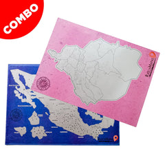 Mapa rascable de Zonas Arqueológicas de México + Mapa rascable de la CDMX dividida en colonias COMBO - Rasca MapasMapa rascable de Zonas Arqueológicas de México + Mapa rascable de la CDMX dividida en colonias COMBO