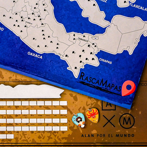 Mapa rascable de Zonas Arqueológicas + Mapa de Alan x el Mundo COMBO - Rasca MapasMapa rascable de Zonas Arqueológicas + Mapa de Alan x el Mundo COMBO