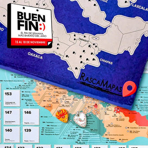 Mapa rascable de Zonas Arqueológicas + Mapa rascable de 132 + 45 Pueblos Mágicos COMBO - Rasca MapasMapa rascable de Zonas Arqueológicas + Mapa rascable de 132 + 45 Pueblos Mágicos COMBO