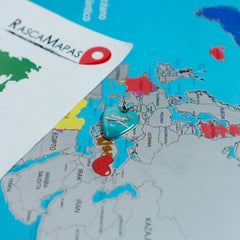 Mapa rascable de Zonas Arqueológicas + Mapa rascable del mundo COMBO - Rasca MapasMapa rascable de Zonas Arqueológicas + Mapa rascable del mundo COMBO