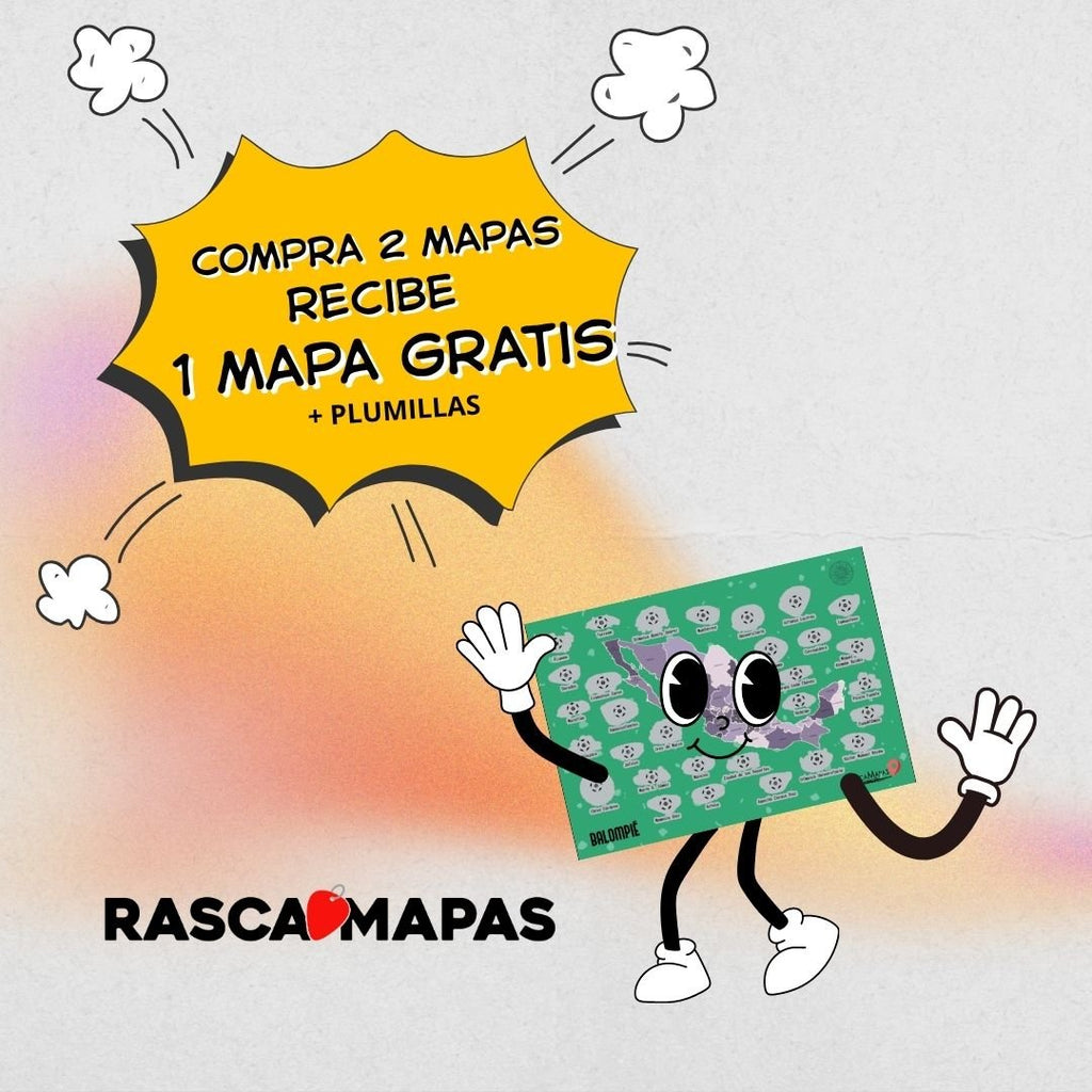 Mapa y Plumillas Sorpresa - Festival de los MAPAS - Rasca MapasMapa y Plumillas Sorpresa - Festival de los MAPAS