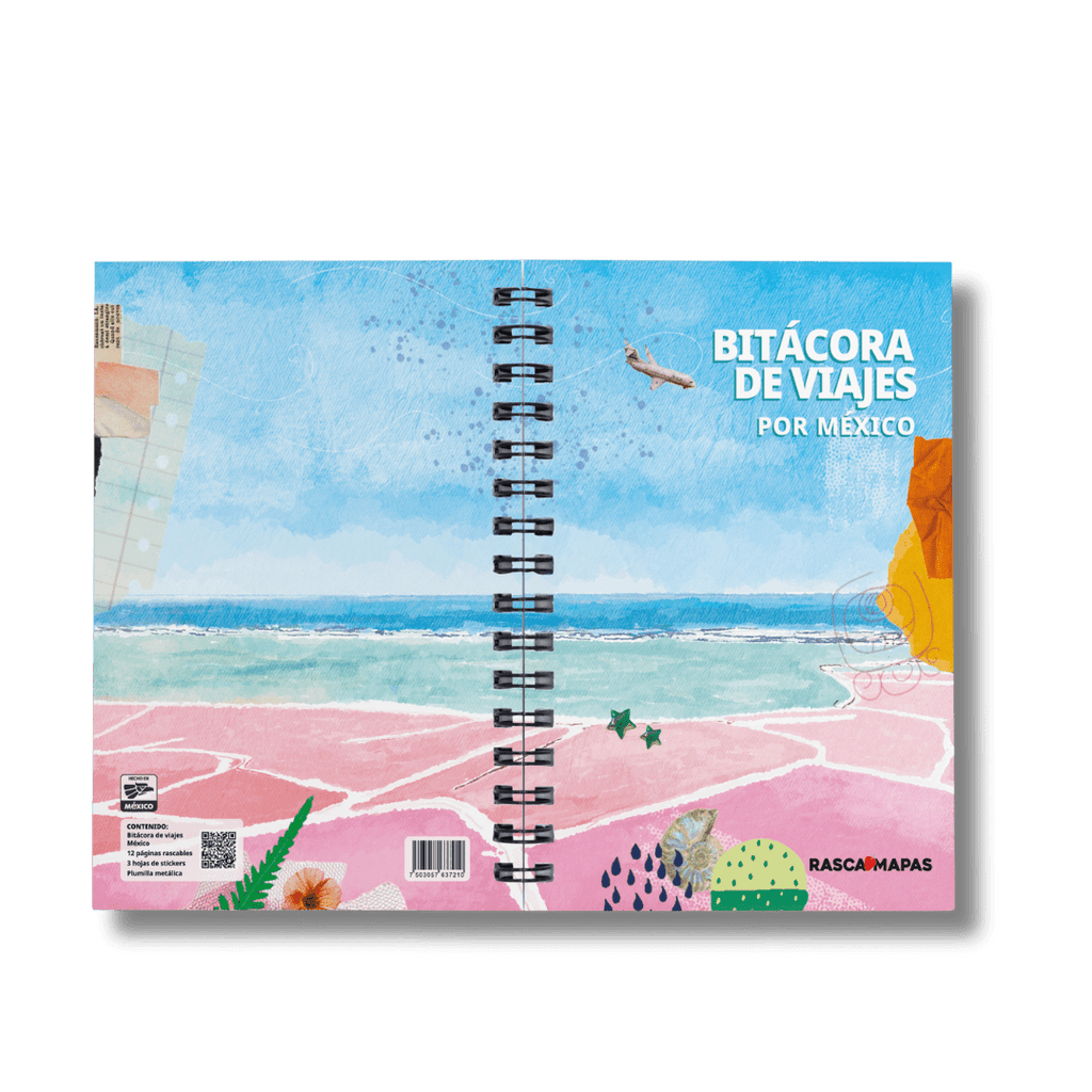 NUEVA ✨ Bitácora de Viajes 🇲🇽 - Rasca MapasNUEVA ✨ Bitácora de Viajes 🇲🇽