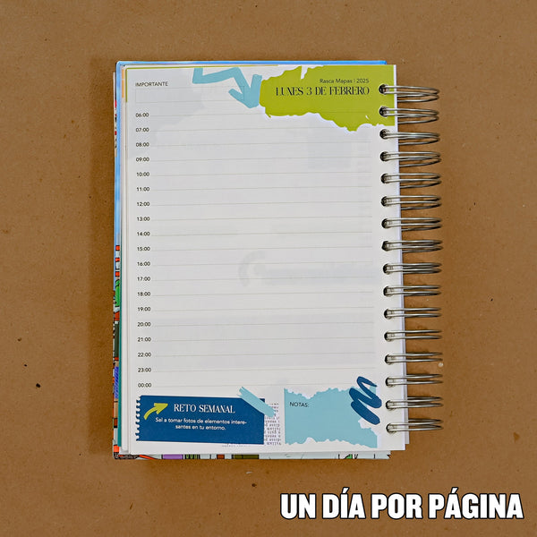 PREVENTA - Agenda Rasca Mapas 2025 - DIARIA y SEMANAL - Rasca MapasPREVENTA - Agenda Rasca Mapas 2025 - DIARIA y SEMANAL