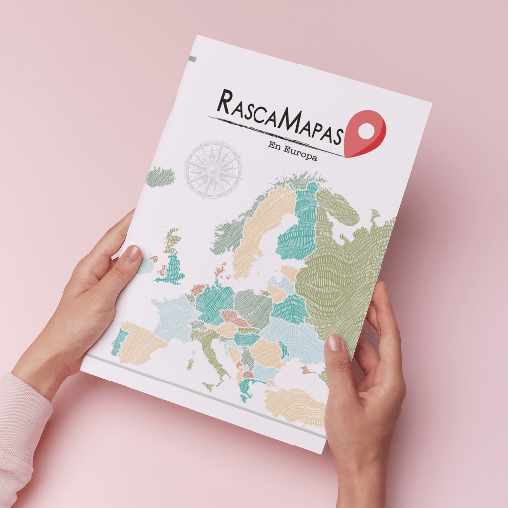 Rasca Mapa de Europa con Banderas - Rasca MapasRasca Mapa de Europa con Banderas