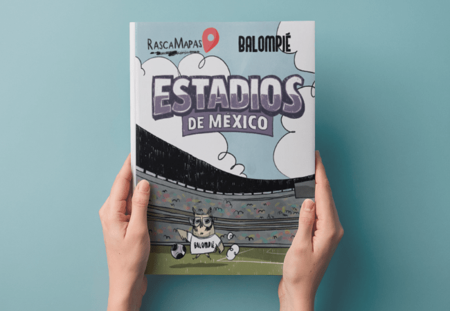 Rasca Mapa de los Estadios de México por Balompié - Rasca MapasRasca Mapa de los Estadios de México por Balompié