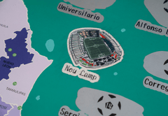 Rasca Mapa de los Estadios de México por Balompié - Rasca MapasRasca Mapa de los Estadios de México por Balompié