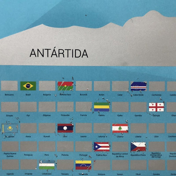 Rasca Mapa del mundo con Pasaportete - Rasca MapasRasca Mapa del mundo con Pasaportete