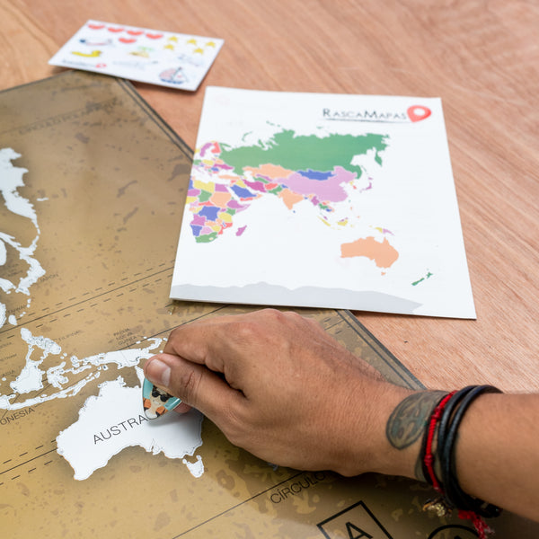 Mapa República Viajera - Alan x el Mundo en colaboración con Rasca Mapas